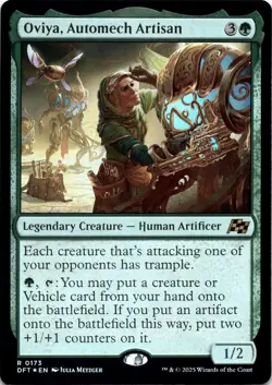 Oviya, Automech Artisan FOIL Aetherdrift Magic MTG NM - Image 1