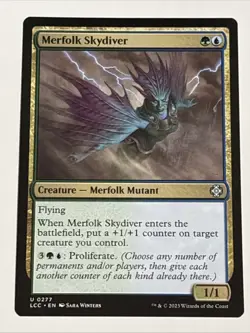 MTG Commander: The Lost Caverns of Ixalan Merfolk Skydiver 0277 NM - Image 1
