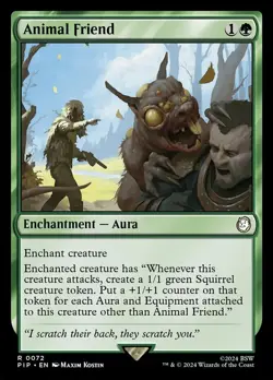 Animal Friend Light Play, English Magic the Gathering MTG Universes Beyond: Fall - Image 1