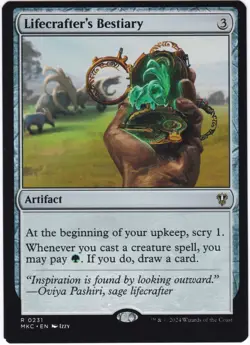 MTG Errors - Miscut - Commander MKM R Lifecrafter's Bestiary - Image 1