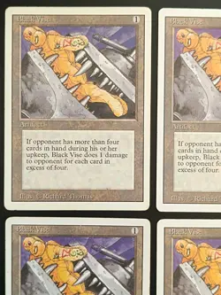 MTG | 4 x Black Vise | Revised Edition | Magic The Gathering | Playset - Image 2
