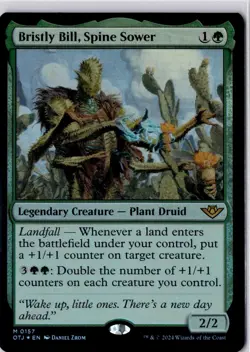 Bristly Bill, Spine Sower Outlaws of Thunder Junction Foil NM M 0157 Pack Fresh - Image 1