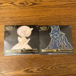 Pokemon Center Mega Evolution Gardevoir & Lucario ETB Set of 2 - CLEAN SEAL - Image 1
