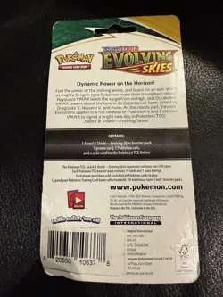 Pokemon TCG Evolving Skies Checklane Blister Pack with Eevee Promo SEALED - Image 2
