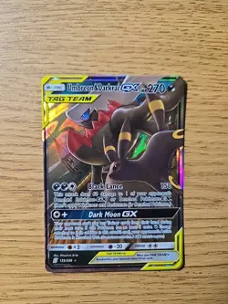 Pokemon TCG Umbreon & Darkrai Tag Team GX Holo Ultra Card 125/236 - Image 1