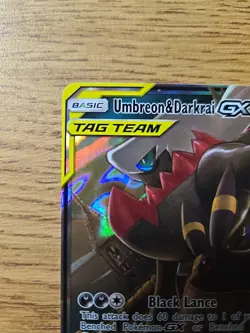 Pokemon TCG Umbreon & Darkrai Tag Team GX Holo Ultra Card 125/236 - Image 3
