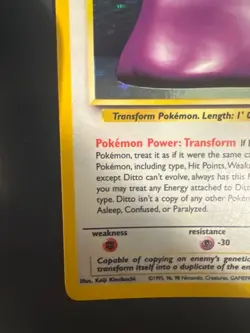 Ditto Holo Pokemon Fossil #3 1999 - Image 5