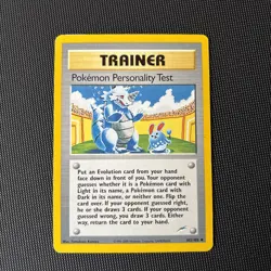 WOTC Pokemon Personality Test 102/105 Neo Destiny Non Holo Trainer Card - Image 1