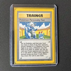 WOTC Pokemon Personality Test 102/105 Neo Destiny Non Holo Trainer Card - Image 3