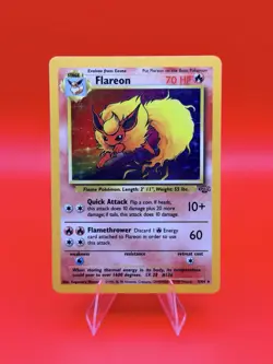 Pokemon TCG Flareon Jungle 3/64 Holo Unlimited Holo Rare - Image 1