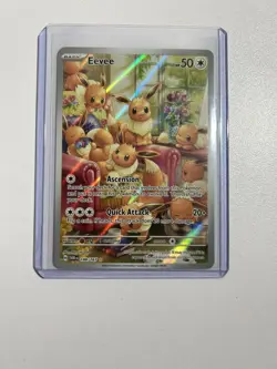 Pokemon Twilight Masquerade Eevee TCG Illustration Card #188/167 - Image 1