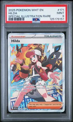 Pokemon TCG White Flare Hilda Card #171/086 Special Illustration Rare PSA 9 - Image 1