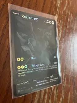 Pokemon Zekrom EX Black Bolt 172/086 BWR Near Mint Condition - Image 3