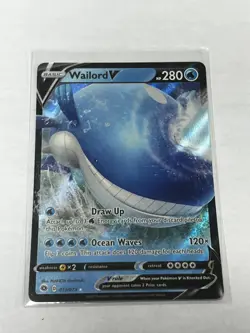 Pokemon TCG Wailord V 013/073 Champions Path Holo Ultra Rare NM - Image 1