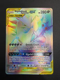 Pokemon - Mega Sableye & Tyranitar GX 245/236 - Unified Minds Tag Team - Image 1