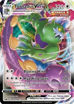 Tornadus VMAX (#125/198) - Holofoil SWSH - Chilling Reign NM Pokemon - Image 1