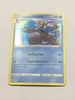 Pokemon Rapid Strike Urshifu Chilling Reign Holo Rare 44/198 TCG A-23 - Image 1