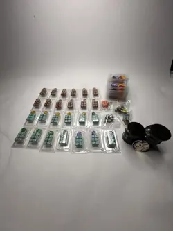 Pokemon Official TCG ETB Dice Packs HUGE LOT of Sealed Dice Packs And Coins - Image 1