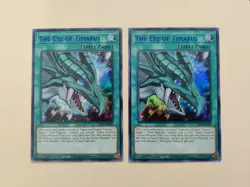 2x The Eye of Timaeus Ultra Rare (Blue) DLCS-EN007 1st Ed LP - Image 2