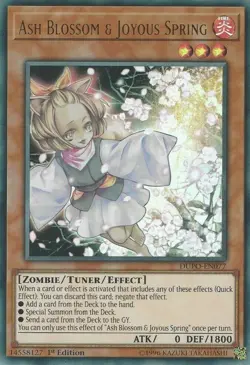 Ash Blossom & Joyous Spring Yu-Gi-Oh! DUPO-EN077 1st Ultra Rare - Image 1