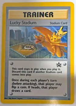 Pokemon Cards Lucky Stadium Trainer Black Star Promo Card 41 Near Mint - Image 1