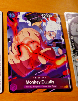 ONE PIECE ENGLISH CARD HOLO GAME CARTE Monkey.D Luffy P-041 ALT JCC EN ** - Image 1