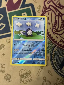 Poliwag 30/149 Sun & Moon Reverse Holo Pokemon Card - Image 3