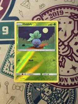 Oddish 6/214 Reverse Holo Sun & Moon Unbroken Bonds Pokemon Card 2019 - Image 3