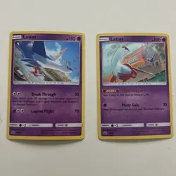 Latias & Latios SM88 & SM87 Sun & Moon Rare Holos Black Star Promo Pokemon Card - Image 1