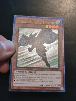 Yu-Gi-Oh! ULTIMATE RARE HOLO CARD ELEMENTAL HERO STRATOS OP09-EN001 PACK FRESH - Image 2