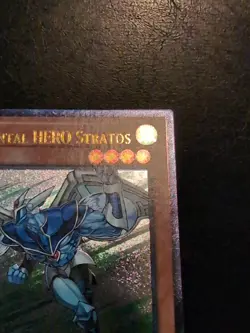 Yu-Gi-Oh! ULTIMATE RARE HOLO CARD ELEMENTAL HERO STRATOS OP09-EN001 PACK FRESH - Image 3