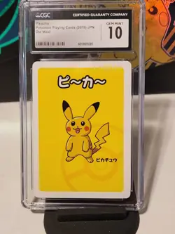 CGC 10 GEM MINT Pikachu Old Maid 2019 Japanese Pokemon Card - Image 1