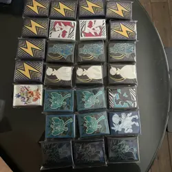 Lot Of 26 Pokemon ETB Mixed Card Sleeves NEW SEALED Phantasmal, Twilight, & More - Image 1
