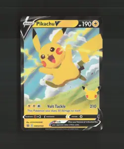 Pikachu V SWSH143 Sword & Shield Black Star Promo Holo Pokemon Card NM - Image 1