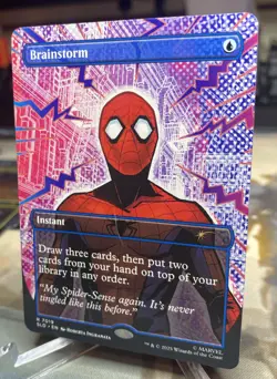 MTG Secret Lair Spider-Man Brainstorm (7019) Non-Foil Bonus Card - Image 3