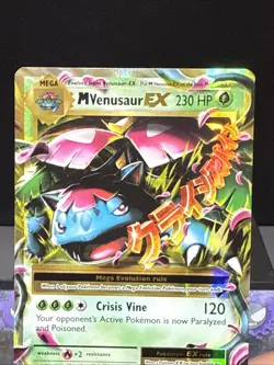 Pokemon Card Mega M Venusaur EX 2/108 Evolutions Ultra Rare Holo Near Mint - Image 2