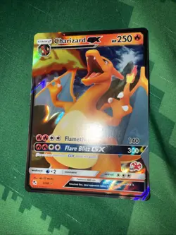 Pokemon TCG Charizard GX Hidden Fates Holo Ultra Rare Card 9/68 - Image 1