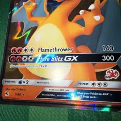 Pokemon TCG Charizard GX Hidden Fates Holo Ultra Rare Card 9/68 - Image 3