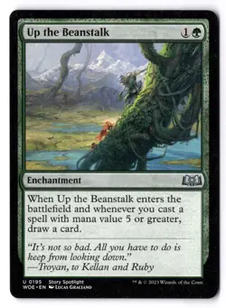 Up The Beanstalk NM* Wilds Of Eldraine ENGLISH 0195 mtg -UnltdCards - Image 1