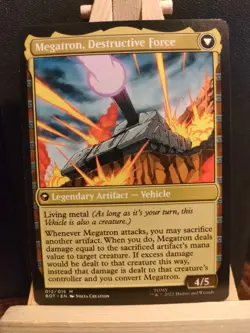 Megatron, Tyrant - Universes Beyond: Transformers - Mythic - NM (see pics) MTG - Image 2