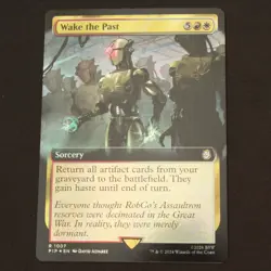 Wake the Past (Extended Art) (Surge Foil) 1007 MTG Fallout (PIP) Rare FOIL NM - Image 1