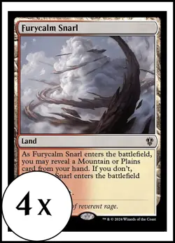 MTG - 4 x Furycalm Snarl - Karlov Manor Commander - Playset 4x x4 - Image 1