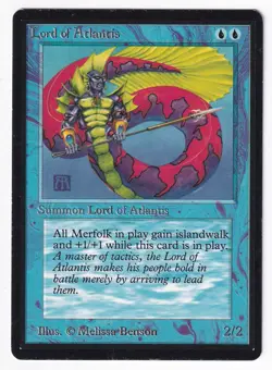Lord Of Atlantis -Beta Edition -MP #2 - MTG -FREE SHIPPING! - Image 1