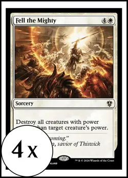 MTG - 4 x Fell the Mighty - Playset 4x x4 - Karlov Manor Commander - Image 1