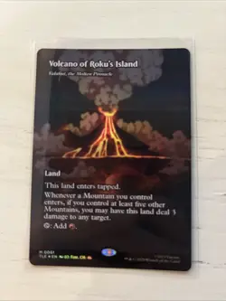 Volcano of Roku's Island Borderless Foil MTG Avatar Last Airbender Eternal-Legal - Image 1