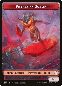 Phyrexian Goblin Token 10x - Red - Uogintas Art - ONE All will be MTG Magic NM - Image 1