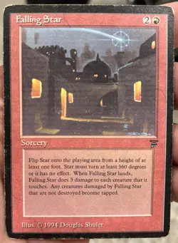 Magic MTG Legends Falling Star HEAVILY PLAYED HP - Image 1
