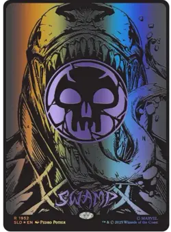 Swamp (1952) - Raised Foil Edition - Marvel's Venom Secret Lair MTG - Image 1