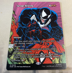 Spider-man Magic The Gathering Savage Beating (Borderless) M0026 - Image 2