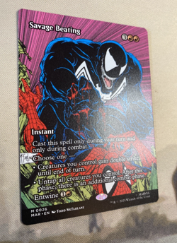 Spider-man Magic The Gathering Savage Beating (Borderless) M0026 - Image 4